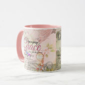 Mug Extraordinaire Grace vintage rose (Devant gauche)