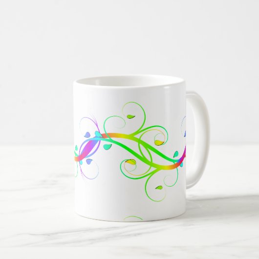 Mug Extravagant Arc-en-ciel (Devant droit)