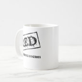Mug Extrêmement dangereux retiré par ROUGE (Devant gauche)
