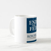 Mug Extrémité de Ron Paul la bannière de Fed (Devant gauche)