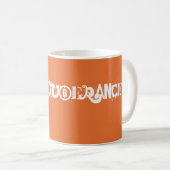 Mug Exuberance moderne Orange Bold Graffiti Typographi (Devant droit)