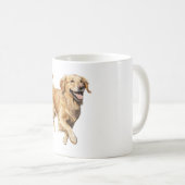Mug Exubérant Golden Retriever Playtime - Chien dynami (Devant droit)