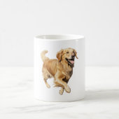 Mug Exubérant Golden Retriever Playtime - Chien dynami (Centre)
