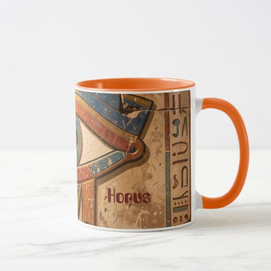 Mug Eye of Horus with Hieroglyphs Custom Spiritual  (Droite)
