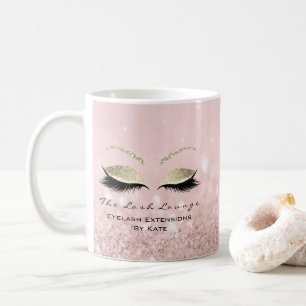 Mug Eyelash Extension Beauty Studio Gold Parties scint