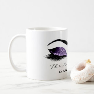 Mug Eyelash Extension Beauty Studio Purple Parties sci