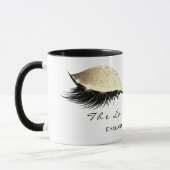 Mug Eyelash Extention Beauty Studio White Gold Parties (Gauche)