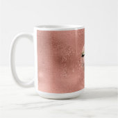 Mug Eyelash noir brillant en or Rose (Gauche)