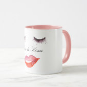 Mug Eyelashes and Lips    (Devant droit)