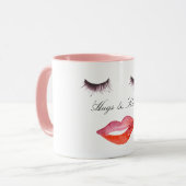 Mug Eyelashes and Lips    (Devant gauche)