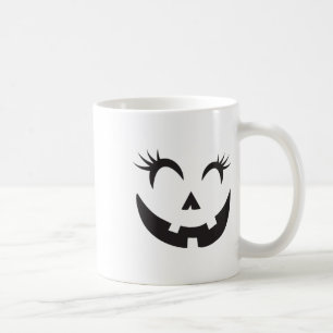 Mug Eyelashes - Costume visage Citrouille Halloween