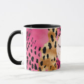 Mug Eyelashes Girls rose Glam Black Gold Leopard (Gauche)