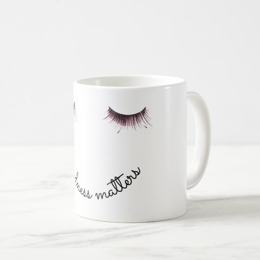 Mug Eyelashes La gentillesse compte (Devant droit)
