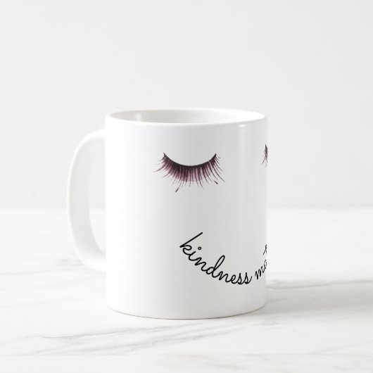 Mug Eyelashes La gentillesse compte (Devant gauche)