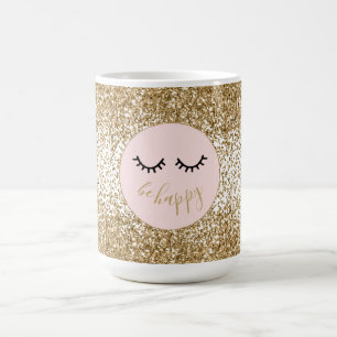 Mug Eyelashes Parties scintillant Glam Glitzy Gold