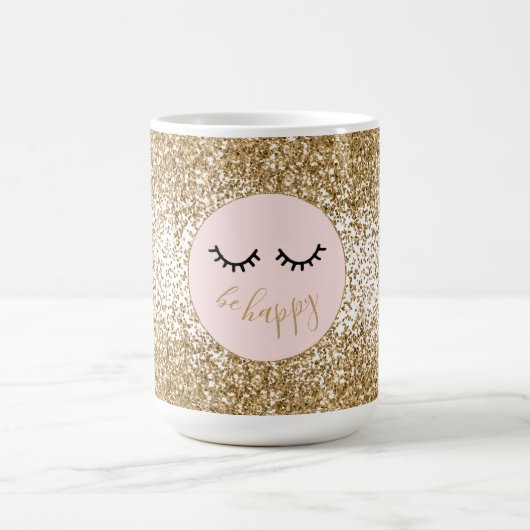 Mug Eyelashes Parties scintillant Glam Glitzy Gold (Centre)