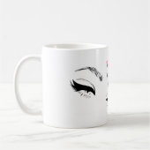 Mug Eyelashes sourcils sourds Maquillage permanent Art (Gauche)