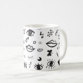Mug Eyes Motif : Motif Vintage tendance (Devant droit)