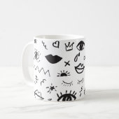 Mug Eyes Motif : Motif Vintage tendance (Devant gauche)
