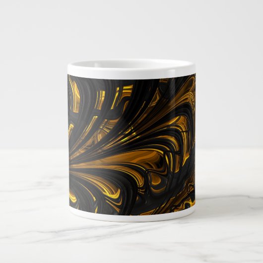 Mug - F1489 "Flux d'or noir" (Devant)