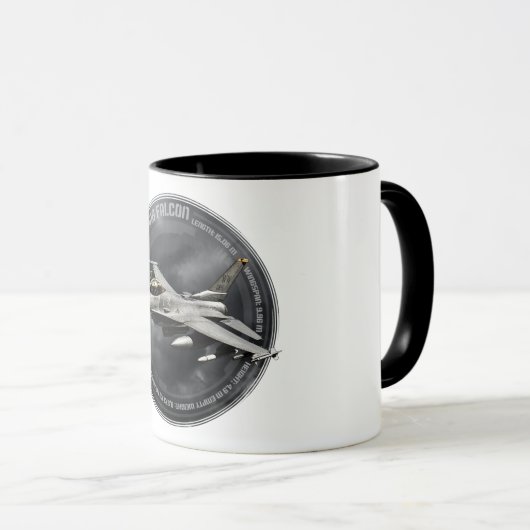 Mug F-16 Faucon de combat (Devant droit)