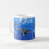 Mug F-22 Raptor コーヒーマグカップ (Devant gauche)