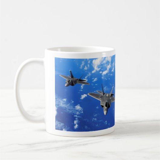 Mug F-22 Raptor コーヒーマグカップ (Gauche)