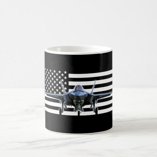 Mug F-35 (drapeau noir) (Centre)