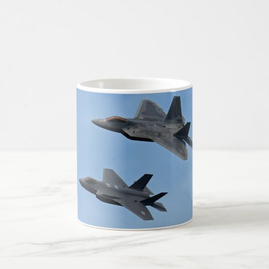 Mug F-35 et F-22 Avion de chasse (Centre)