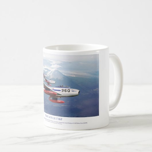 Mug F-86F Blue Impulse ブルーインパルス (Devant droit)