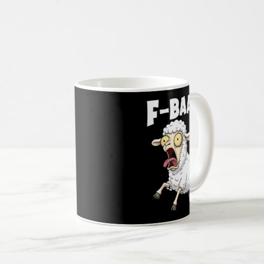 Mug F-baa-f Meme – Funny Screaming Meme Graphic  (Devant droit)