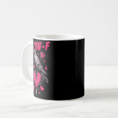 Mug F-caw-f Black Crow Black Bird Roses Heart Funny Va (Devant gauche)