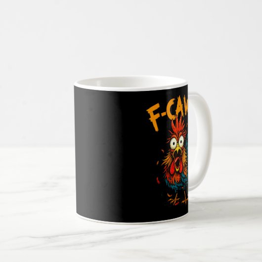 Mug F-caw-f Chicken Fcawf Rooster Coffee Funny Office (Devant droit)