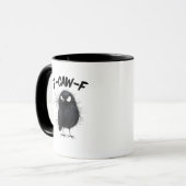 Mug F-Caw-F Corbeau Drôle Corbeau Amateurs d'oiseaux S (Devant gauche)