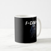 Mug F Caw F Corbeau Style Créatif Amusant (Devant droit)