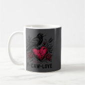 Mug F Caw F Crow Anti Valentine's Day Dark Gothic Brok (Gauche)