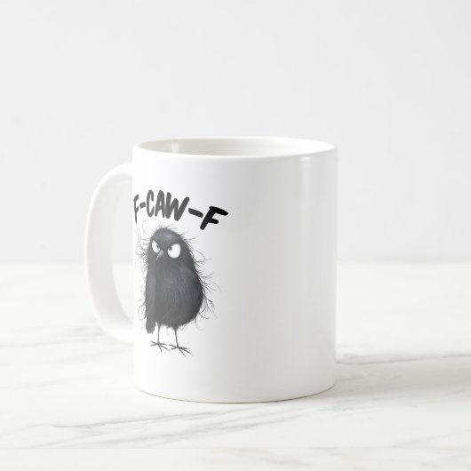 Mug F-Caw-F Crow Funny Raven Bird Lovers Creative Styl (Devant gauche)