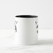 Mug F Caw F Crow Retro Classic Style (Centre)