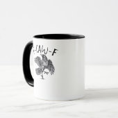 Mug F Caw F Crow Retro Classic Style (Devant gauche)