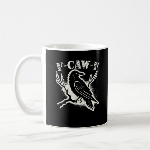 Mug F-Caw-F Drôle de Corbeau Vintage Corbeau Humour Sa