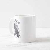 Mug F-caw-f Funny Black Bird Black Crow (Devant gauche)