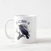 Mug F-caw-f Funny Black Bird Black Crow (Gauche)