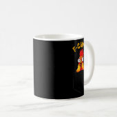 Mug F-caw-f Funny Chicken Cket Humor Quote Rooster Mem (Devant droit)