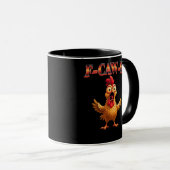 Mug F Caw F Funny Chicken Classic Aesthetic Design (Devant droit)