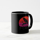 Mug F-Caw-F Funny Crow Classic Minimal Clean (Devant droit)