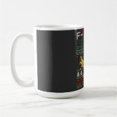 Mug F-CAW-F Funny Screaming Chicken Ugly Christmas (Gauche)