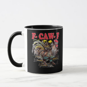 Mug F-Caw-F Hei Hei Moana Coq Classique Drôle Graphiqu