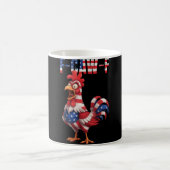 Mug F-caw-f Humour de poulet drôle Citation de drapeau (Centre)