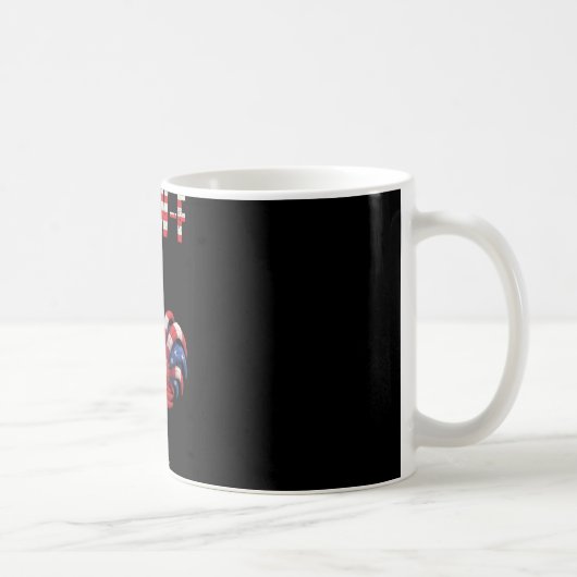 Mug F-caw-f Humour de poulet drôle Citation de drapeau (Droite)