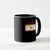 Mug F-Caw-F Jackpot Graphique Rétro (Devant droit)